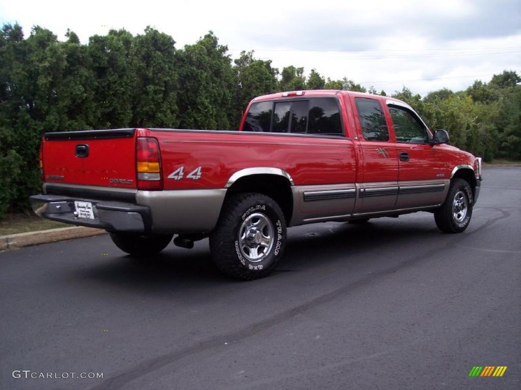 1999 Silverado 1500 LS Extended Cab 4x4 - Victory Red / Graphite photo #23