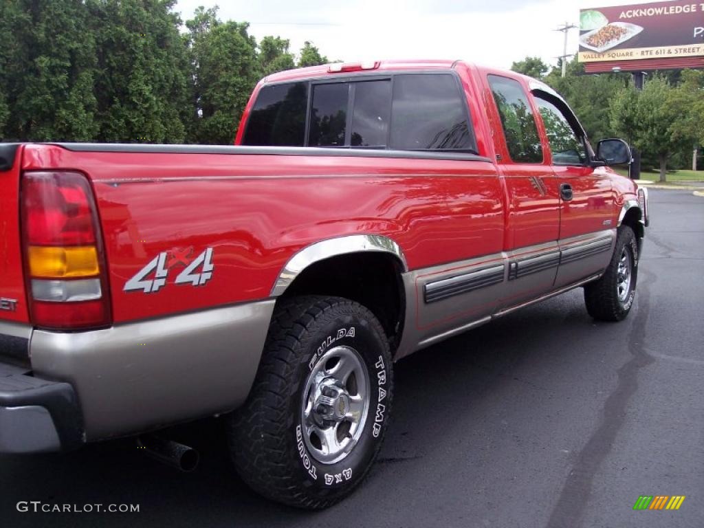 1999 Silverado 1500 LS Extended Cab 4x4 - Victory Red / Graphite photo #24