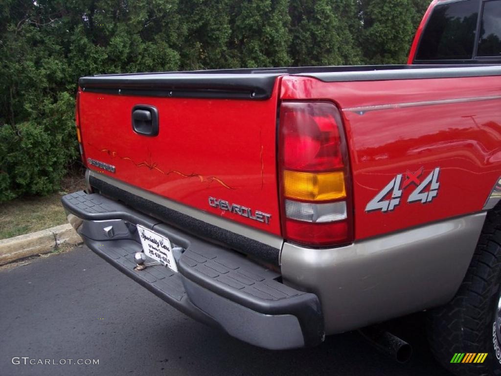 1999 Silverado 1500 LS Extended Cab 4x4 - Victory Red / Graphite photo #25