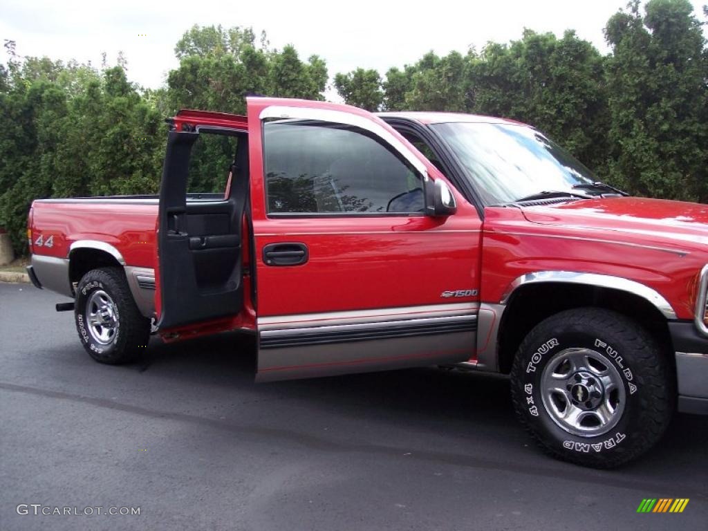 1999 Silverado 1500 LS Extended Cab 4x4 - Victory Red / Graphite photo #27