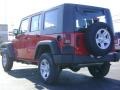2009 Flame Red Jeep Wrangler Unlimited X 4x4 Right Hand Drive  photo #4