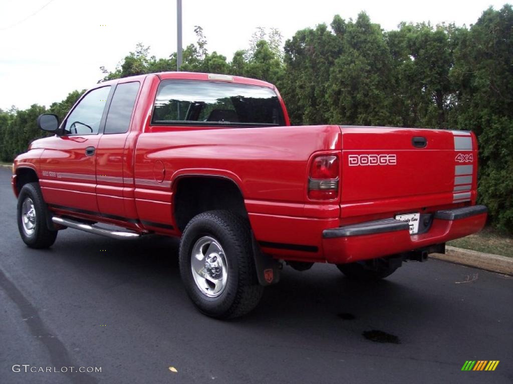 1999 Ram 1500 Sport Extended Cab 4x4 - Flame Red / Agate Black photo #6
