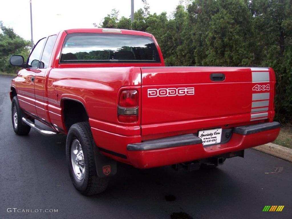 1999 Ram 1500 Sport Extended Cab 4x4 - Flame Red / Agate Black photo #7