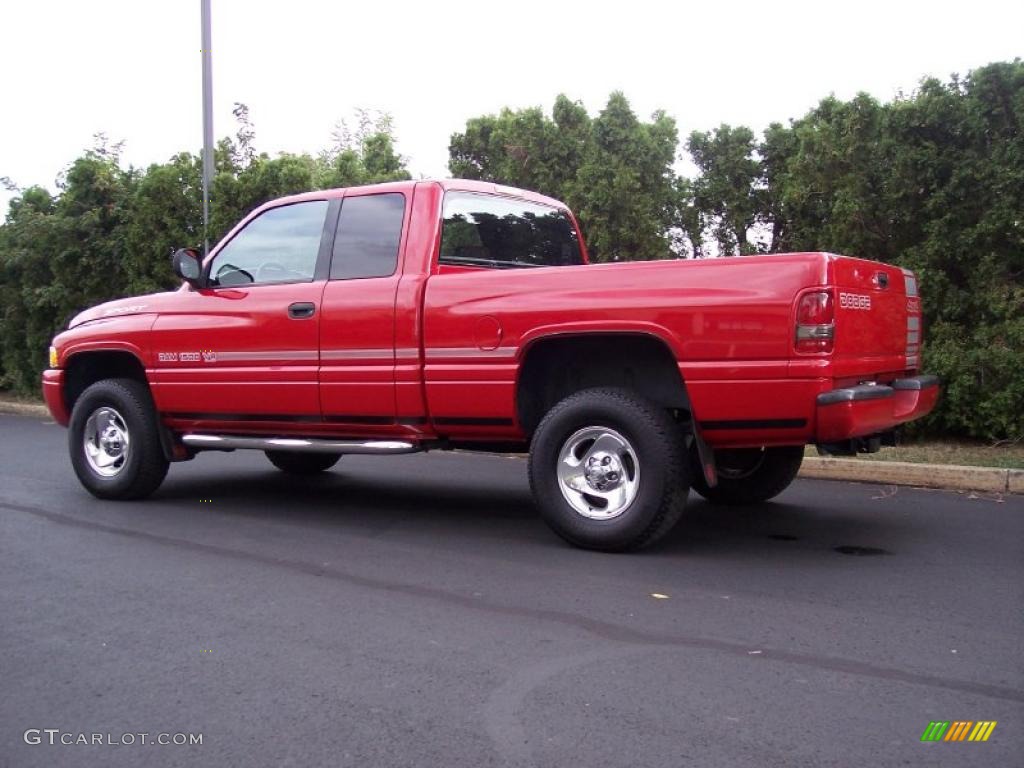 1999 Ram 1500 Sport Extended Cab 4x4 - Flame Red / Agate Black photo #9