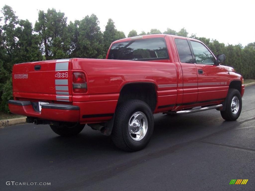 1999 Ram 1500 Sport Extended Cab 4x4 - Flame Red / Agate Black photo #19