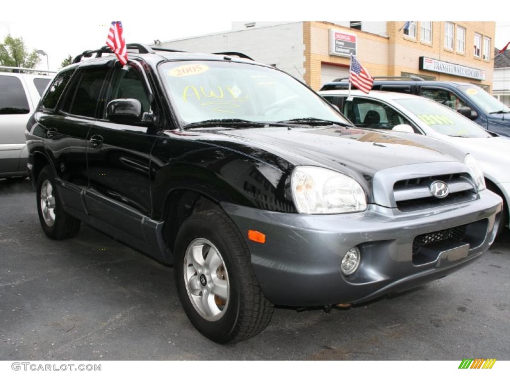 2005 Black Obsidian Hyundai Santa Fe Gls 4wd 36064763
