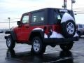 2009 Flame Red Jeep Wrangler X 4x4  photo #4