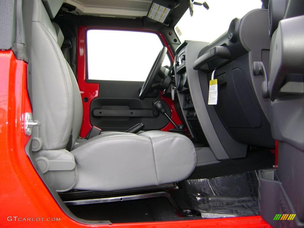 2009 Wrangler X 4x4 - Flame Red / Dark Slate Gray/Medium Slate Gray photo #8