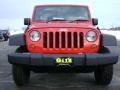 2009 Flame Red Jeep Wrangler Unlimited X 4x4 Right Hand Drive  photo #2