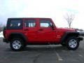 2009 Flame Red Jeep Wrangler Unlimited X 4x4 Right Hand Drive  photo #6