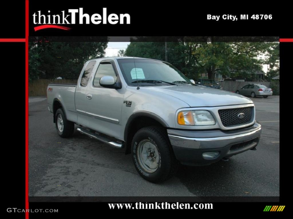 2002 F150 FX4 SuperCab 4x4 - Silver Metallic / Medium Graphite photo #1