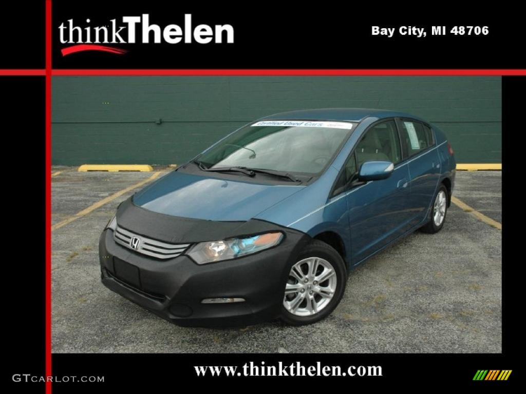 2010 Insight Hybrid EX Navigation - Atomic Blue Metallic / Gray photo #1