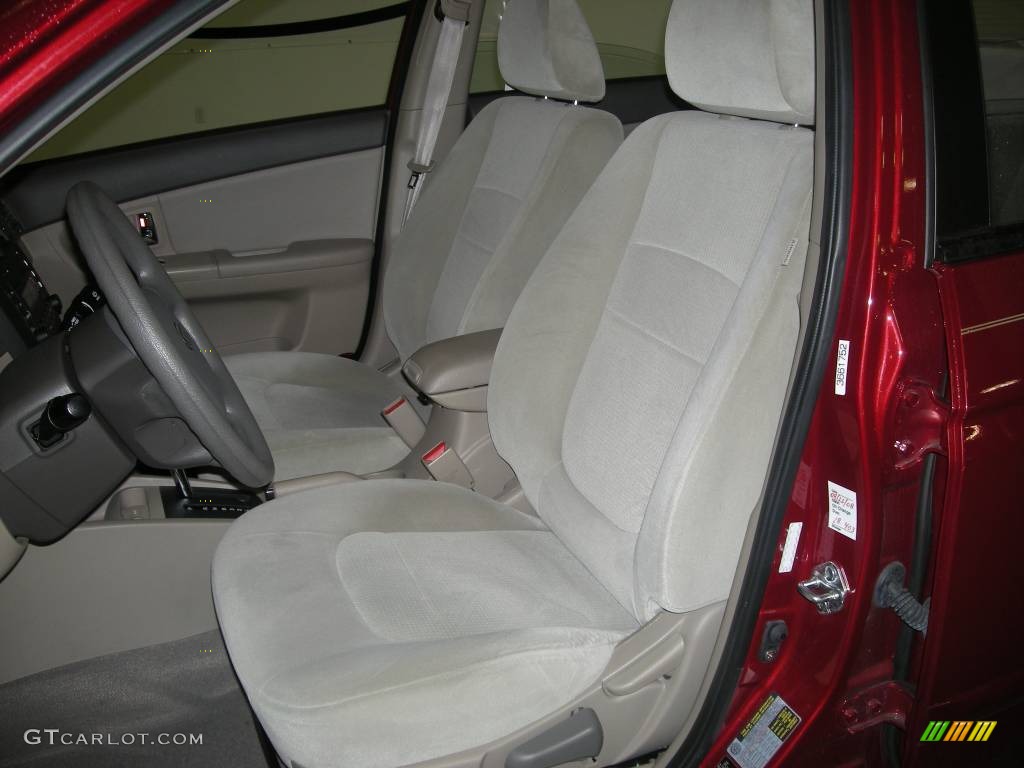 2006 Elantra GLS Sedan - Electric Red / Beige photo #6
