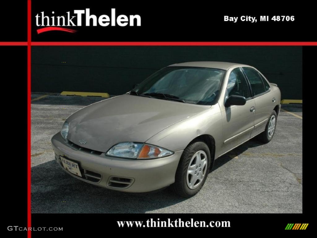 2002 Cavalier LS Sedan - Mayan Gold Metallic / Graphite photo #1