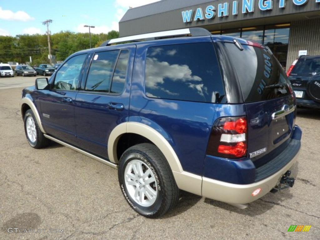 2007 Explorer Eddie Bauer 4x4 - Dark Blue Pearl Metallic / Camel photo #2