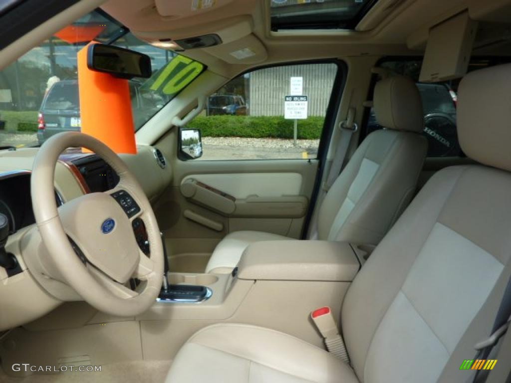 2007 Explorer Eddie Bauer 4x4 - Dark Blue Pearl Metallic / Camel photo #10