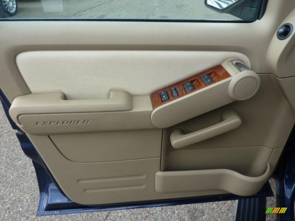 2007 Explorer Eddie Bauer 4x4 - Dark Blue Pearl Metallic / Camel photo #12