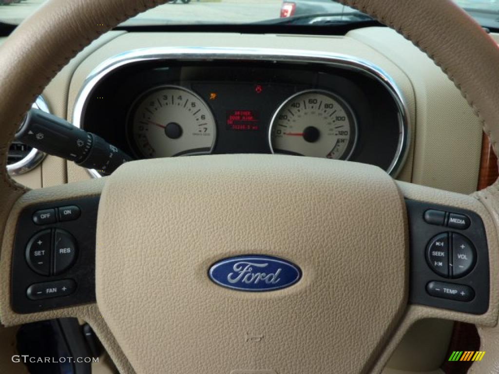 2007 Explorer Eddie Bauer 4x4 - Dark Blue Pearl Metallic / Camel photo #19