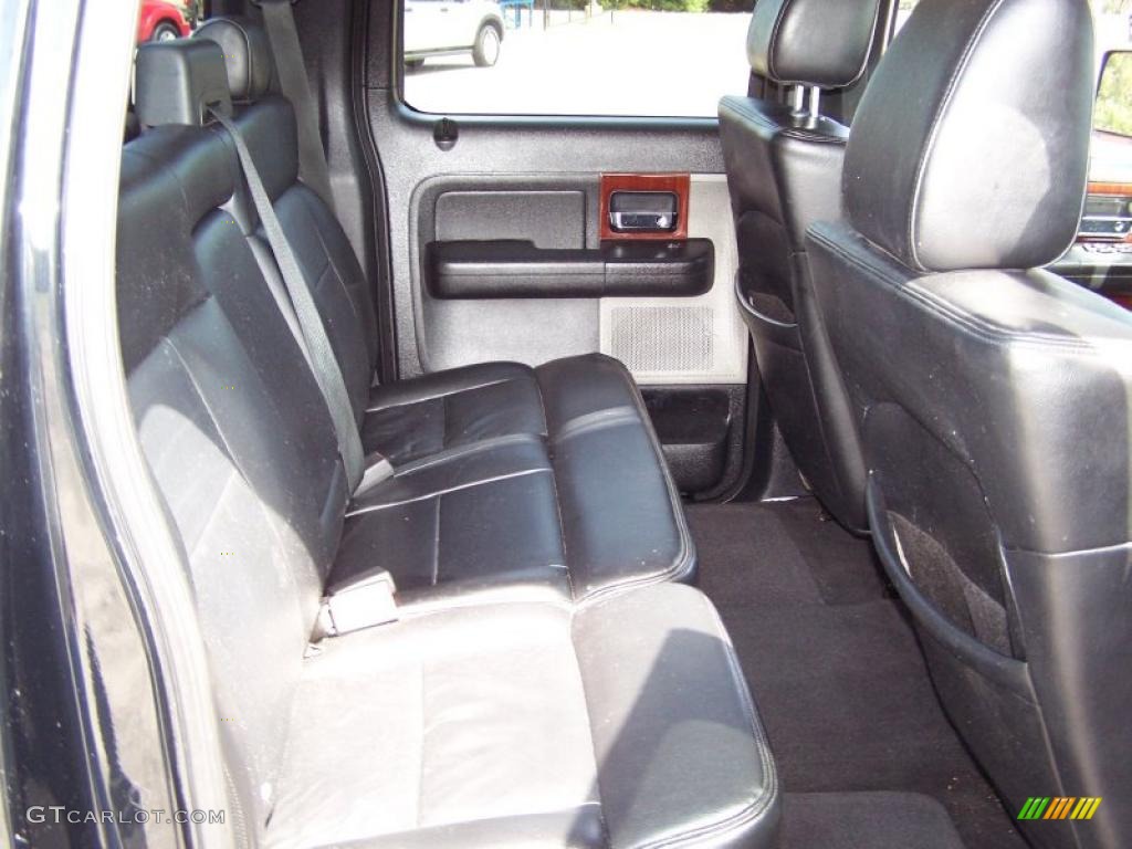 2006 F150 Lariat SuperCrew 4x4 - Black / Black photo #17