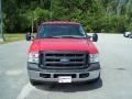 2007 Red Clearcoat Ford F250 Super Duty XL Crew Cab  photo #2