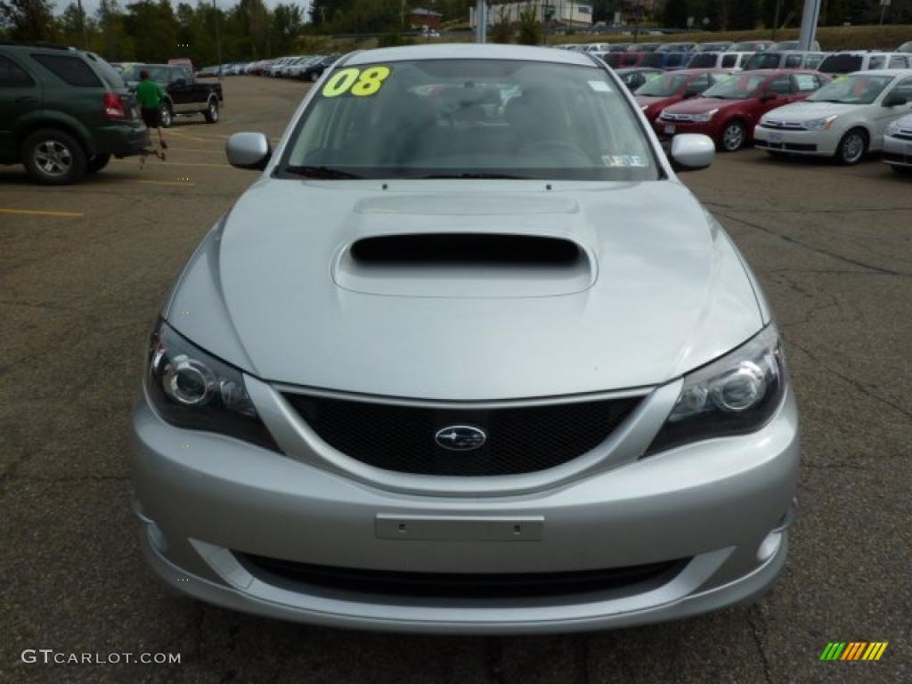 2008 Impreza WRX Wagon - Spark Silver Metallic / Carbon Black photo #7