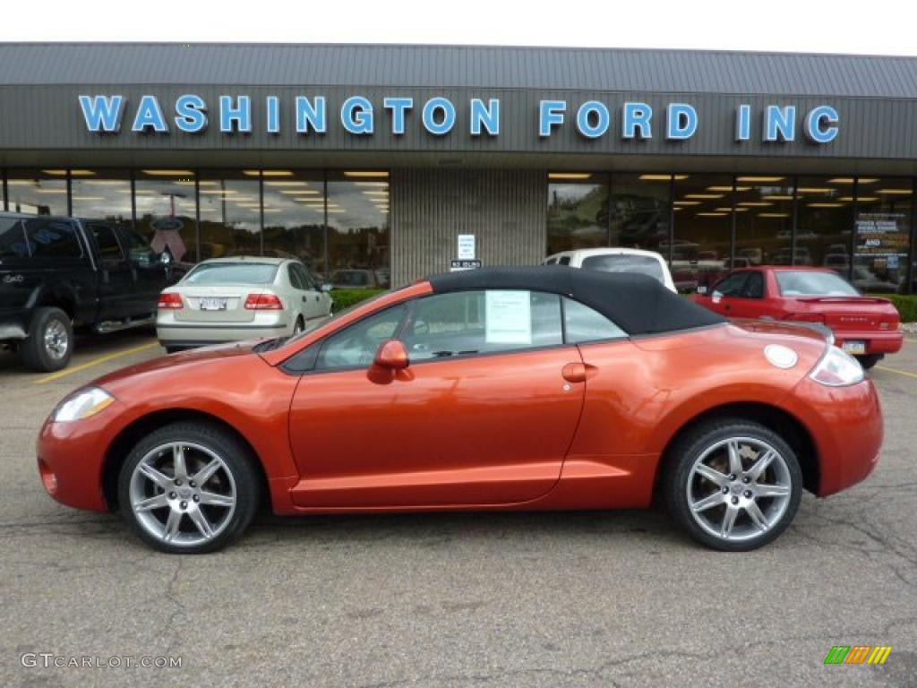 2008 Eclipse Spyder GT - Sunset Orange Pearlescent / Dark Charcoal photo #1