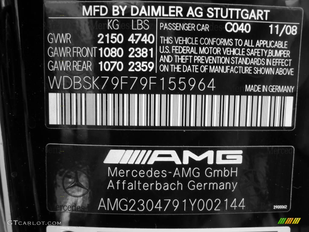 2009 SL 65 AMG Black Series Coupe - Black / Black photo #34