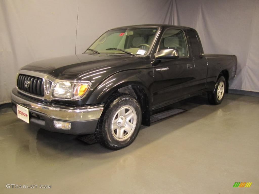 2004 Tacoma Xtracab - Black Sand Pearl / Oak photo #1