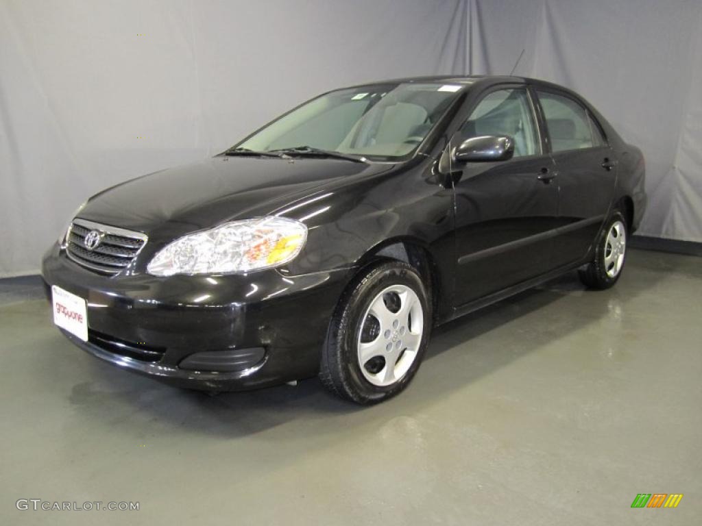 2008 Corolla LE - Black Sand Pearl / Stone photo #1