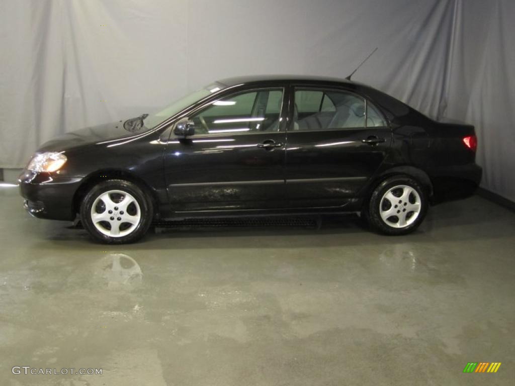 2008 Corolla LE - Black Sand Pearl / Stone photo #2