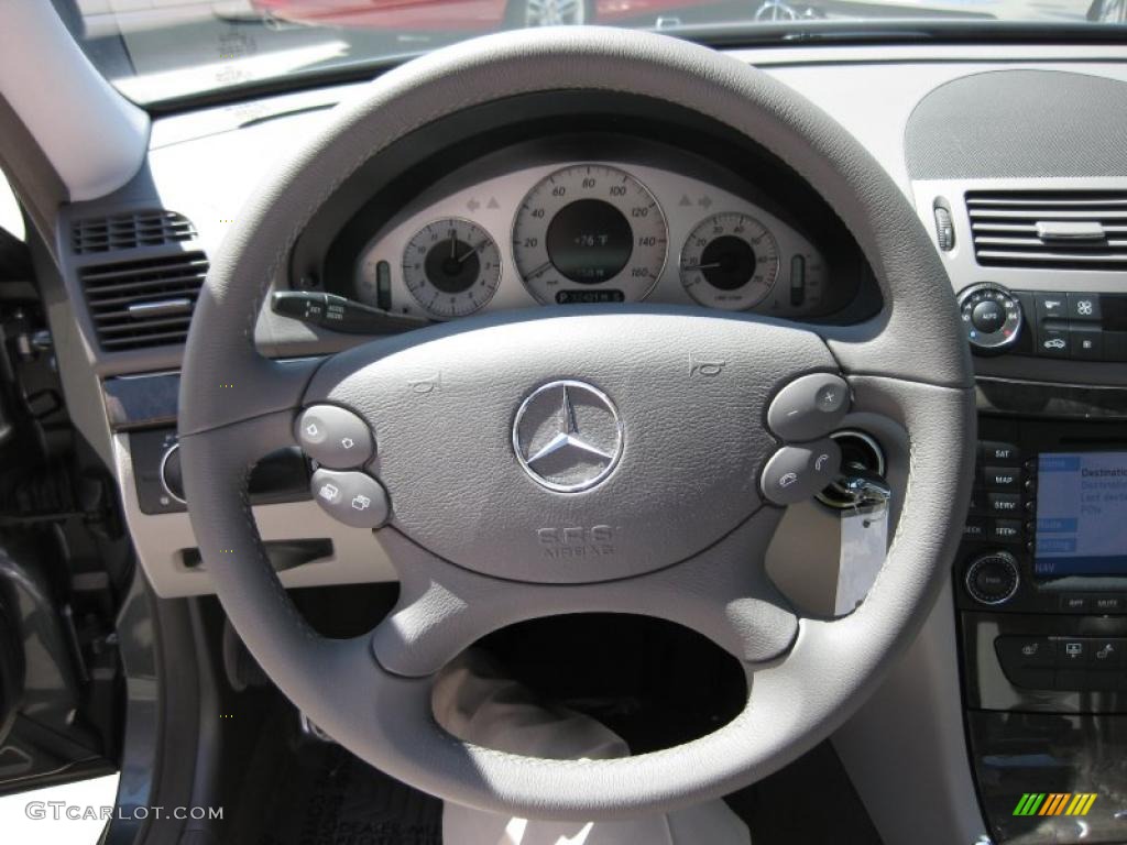 2008 E 350 Sedan - Flint Grey Metallic / Ash photo #17