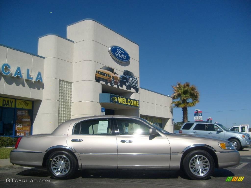 2002 Town Car Signature - Light Parchment Gold / Medium Parchment photo #2