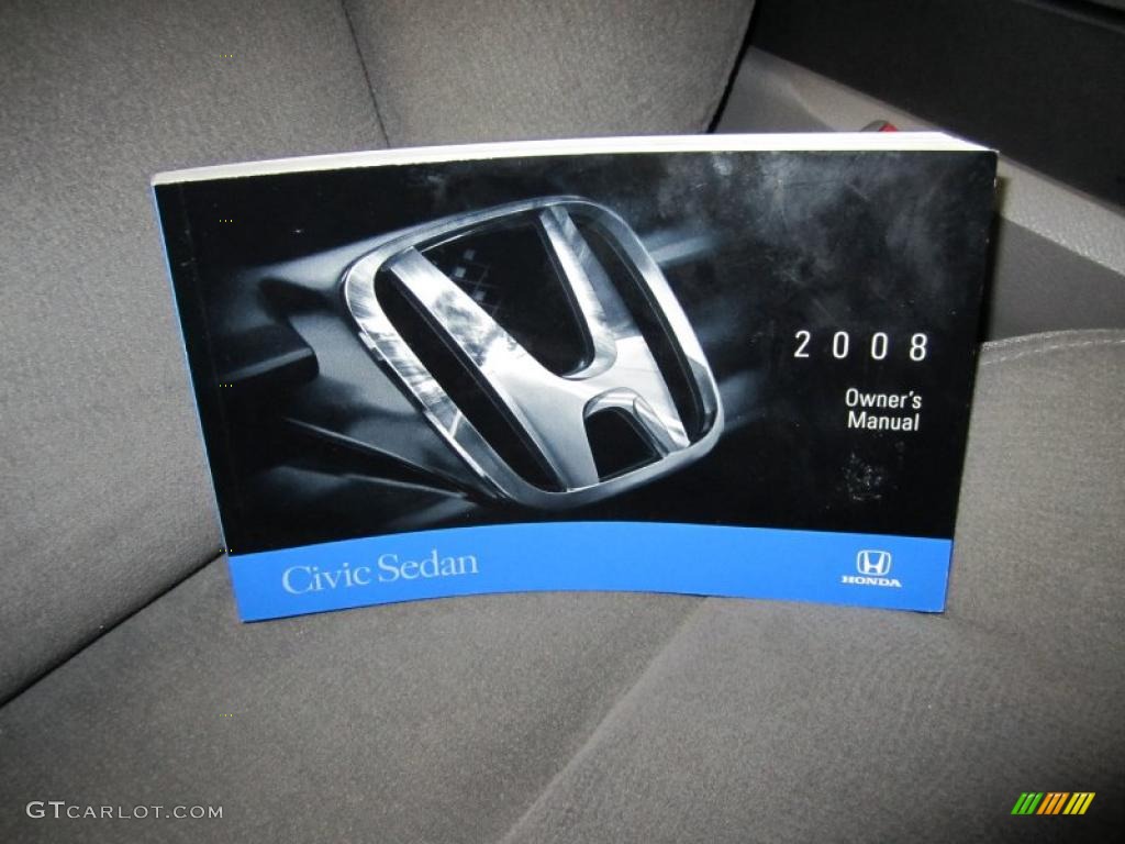 2008 Civic LX Sedan - Galaxy Gray Metallic / Gray photo #8