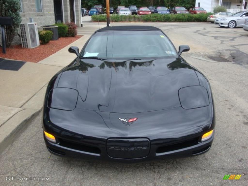 2002 Corvette Convertible - Black / Black photo #7