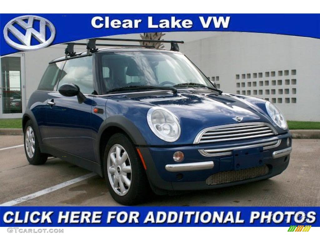 2004 Cooper Hardtop - Indi Blue Metallic / Panther Black photo #1