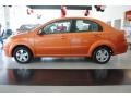 2008 Spicy Orange Metallic Chevrolet Aveo LS Sedan  photo #3