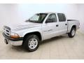 2001 Bright Silver Metallic Dodge Dakota Sport Quad Cab  photo #3