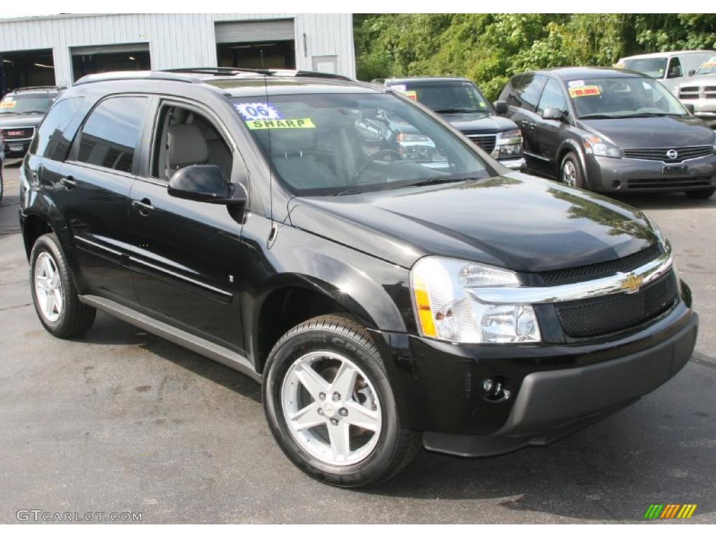2006 Equinox LT AWD - Black / Light Gray photo #3