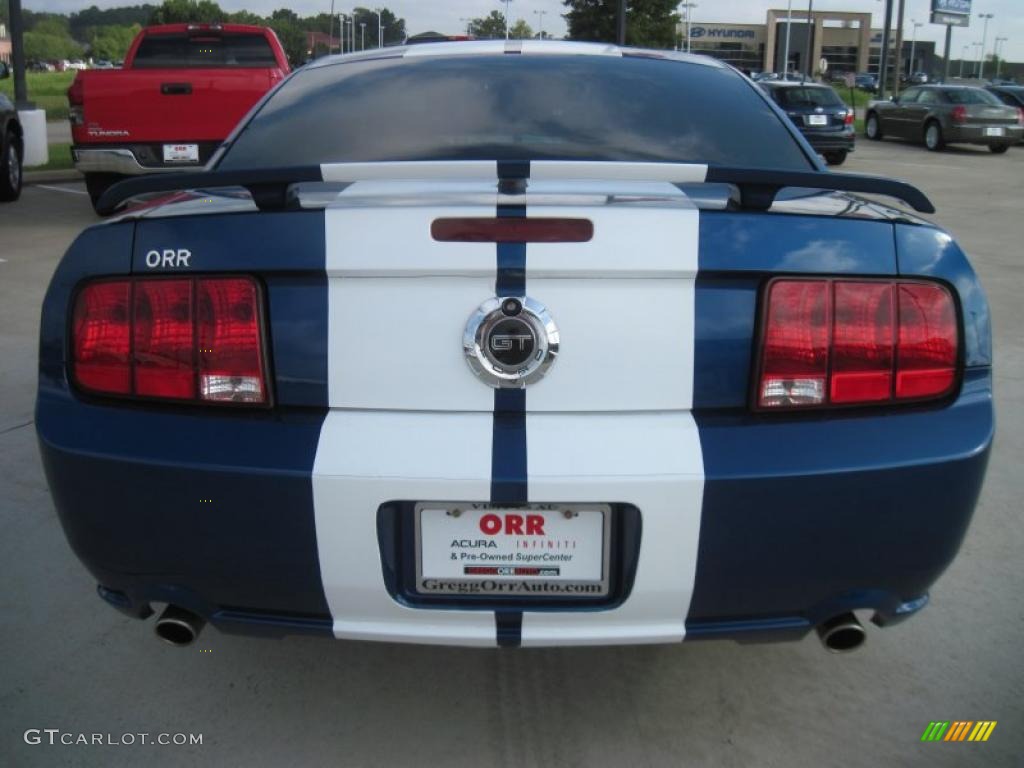 2008 Mustang GT Premium Coupe - Vista Blue Metallic / Medium Parchment photo #6