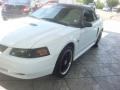 2000 Crystal White Ford Mustang GT Convertible  photo #4