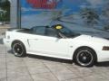 2000 Crystal White Ford Mustang GT Convertible  photo #10
