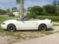 2000 Crystal White Ford Mustang GT Convertible  photo #17