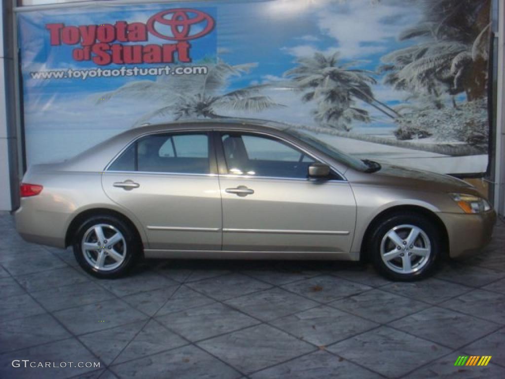2005 Accord EX-L Sedan - Desert Mist Metallic / Ivory photo #1