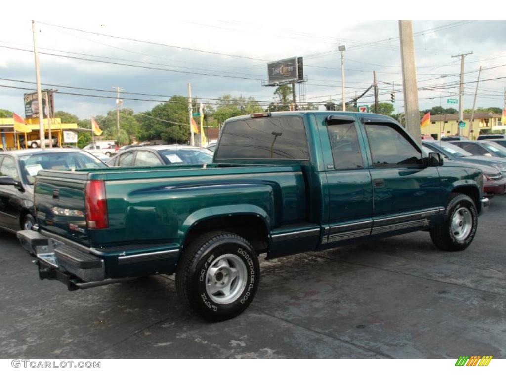1997 Sierra 1500 SLE Extended Cab - Laguna Green Metallic / Neutral photo #8