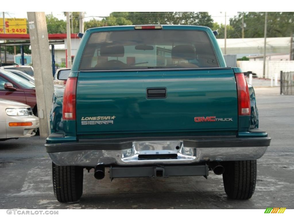 1997 Sierra 1500 SLE Extended Cab - Laguna Green Metallic / Neutral photo #9