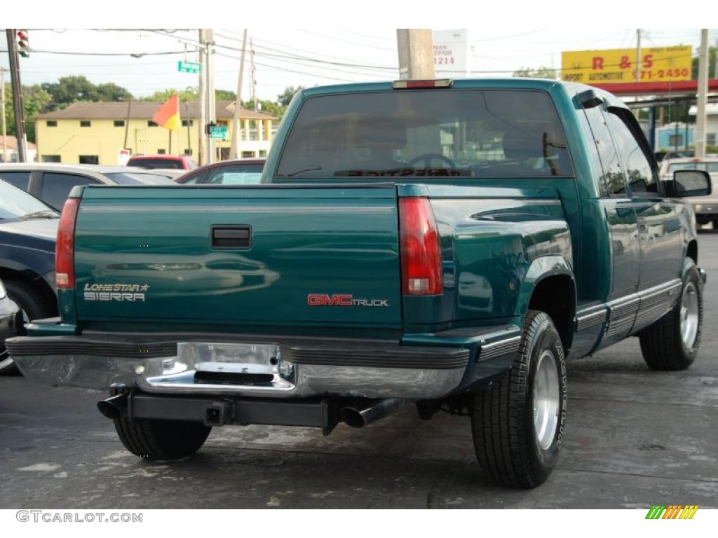 1997 Sierra 1500 SLE Extended Cab - Laguna Green Metallic / Neutral photo #10