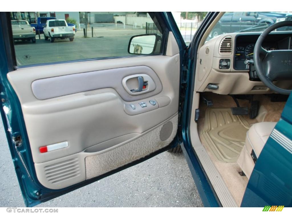 1997 Sierra 1500 SLE Extended Cab - Laguna Green Metallic / Neutral photo #20