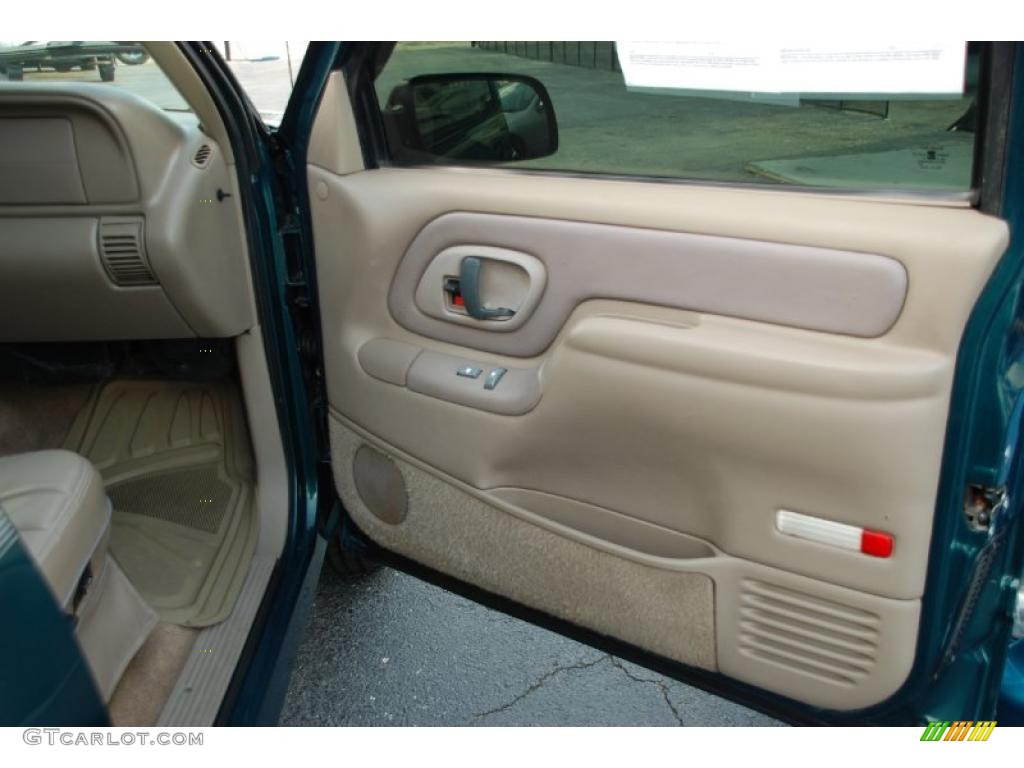 1997 Sierra 1500 SLE Extended Cab - Laguna Green Metallic / Neutral photo #21