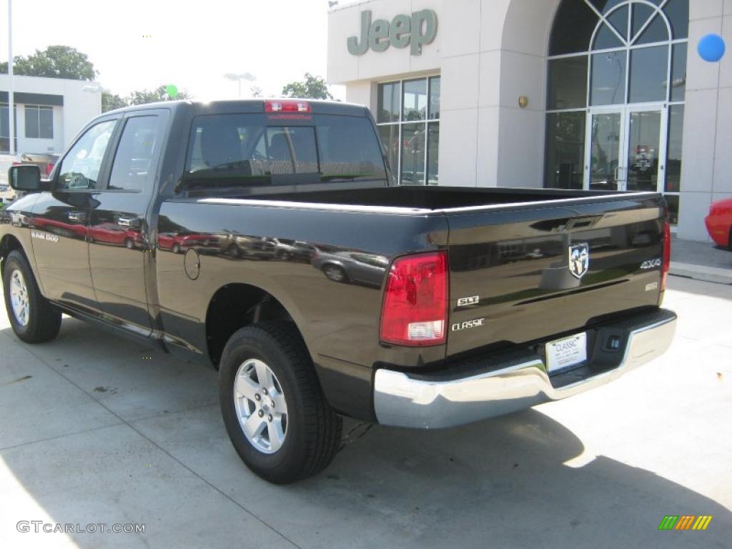 2011 Ram 1500 SLT Quad Cab 4x4 - Rugged Brown Pearl / Light Pebble Beige/Bark Brown photo #3