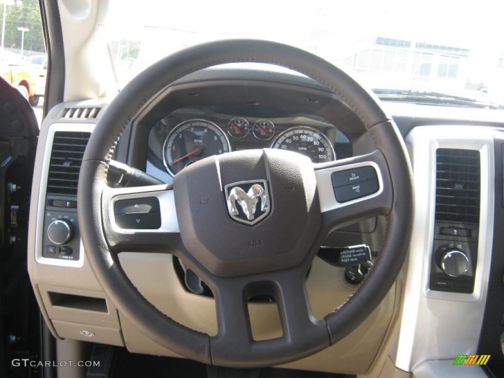 2011 Ram 1500 SLT Quad Cab 4x4 - Rugged Brown Pearl / Light Pebble Beige/Bark Brown photo #11